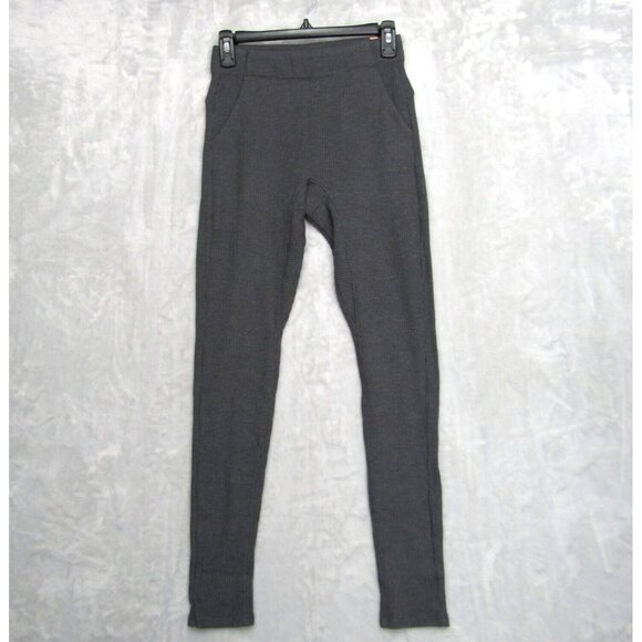 Lunya Restore Thermal Waffle High Rise Leggings Dark Gray Heather Nwot XS